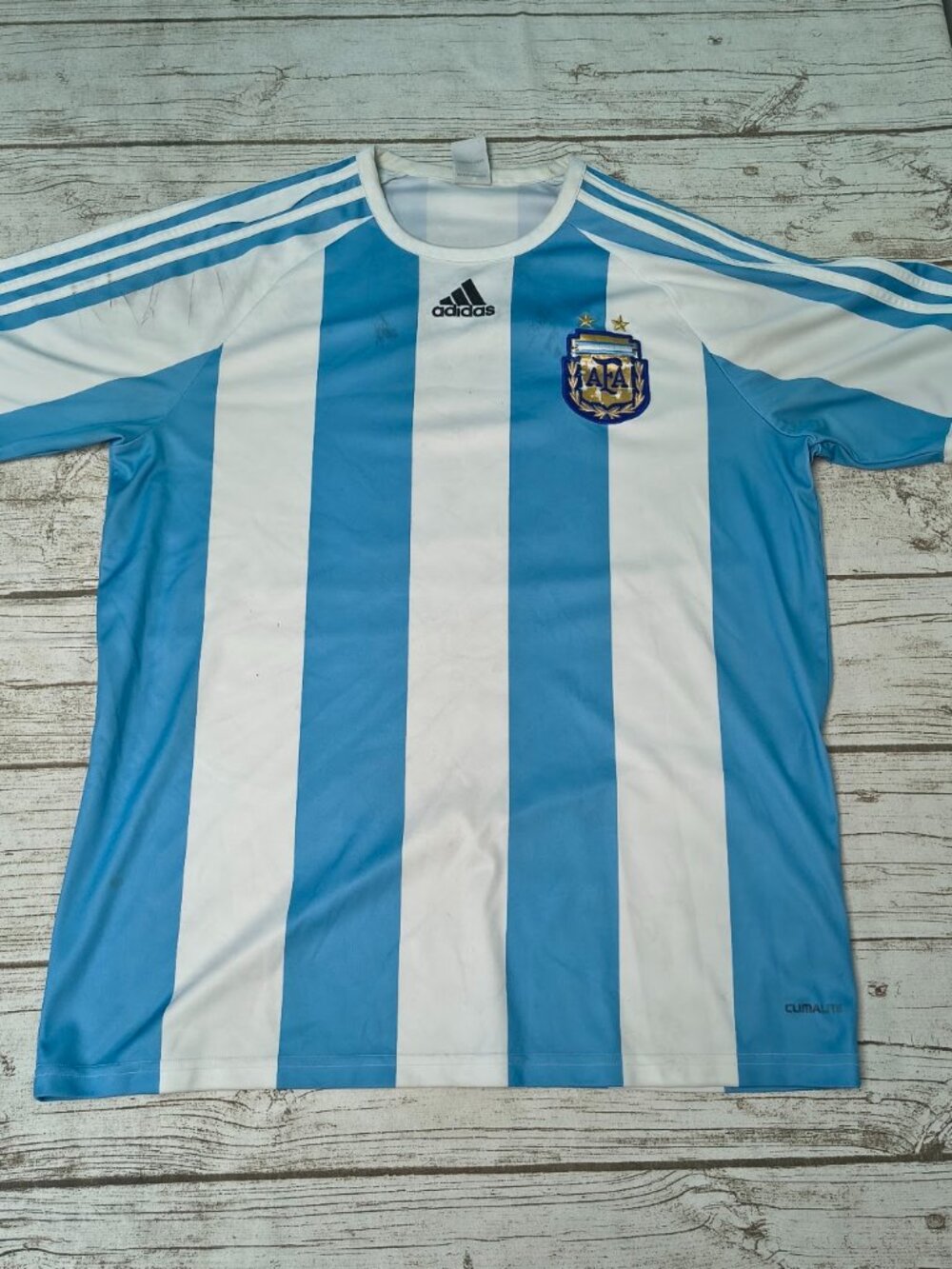 Argentina Home football shirt 2010-2011 jersey Adidas size Large